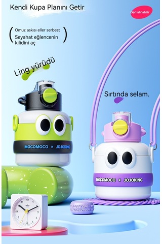 Termos Bardak 316 Paslanmaz Çelik Çocuk Büyük Göbek Su Isıtıcısı-beyaz 1