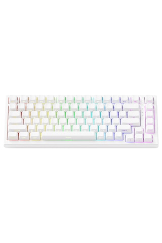 Akko Tac75 He White %75 Glare Manyetik Switch 8k Hz Hall Effect Argb İngilizce Gaming Klavye