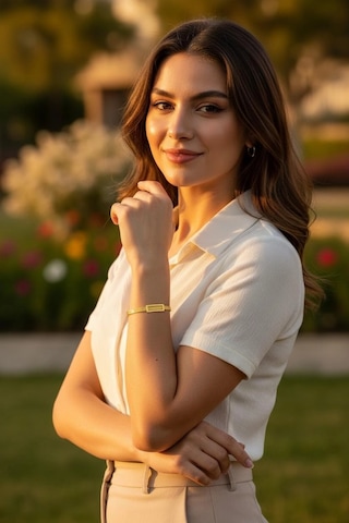 Altın Trabzon Hasır Model Hediyelik Bilezik