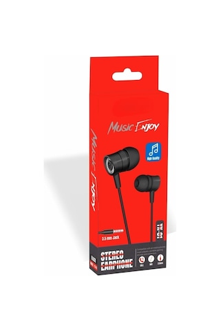 Pdateknoloji Yetty Stereo Kablolu Kulaklık 1.2m Siyah Yk-01s