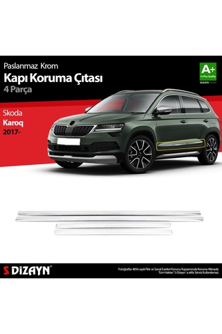 S-Dizayn  Skoda Karoq Krom Kapı Koruma Çıtası 4 Prç. 2017 Üzeri