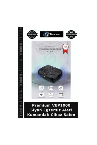 Premium Vep1000 Siyah Egzersiz Aleti Kumandalı Cihaz Salon