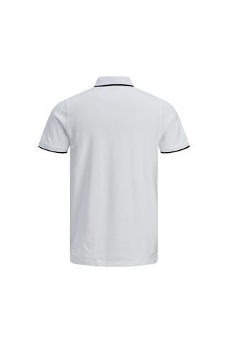 Jack & Jones Jjepaulos Polo Ss Noos Erkek T-shirt 12136668 Beyaz Siyah
