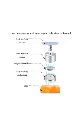 Tongxida Bosphorusboutique Sones Silindir Sabunluk, Paslanmaz Çelik Banyo Tq, Manyetik Montaj Diğer