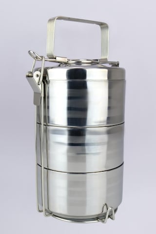 Digithome 3 Lü Çelik Hazneli Yemek Taşıma Saklama Ve Sefer Tası İş Ofis Okul İçin Gri - Yk1430 C320.025