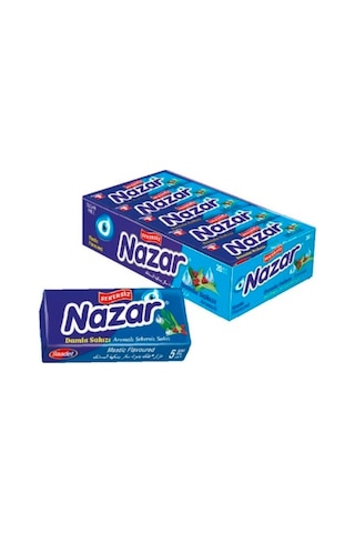 Nazar 5'li Damla Sakızı Aromalı Stick Sakız 5 Adet Nazar 5'li Damla Sakızı Aromalı Stick Sakız 5 Adet