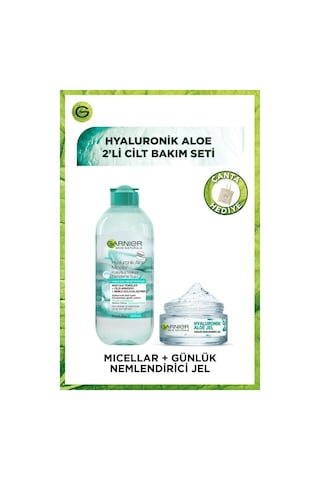 Garnier Hyaluronik Günlük Nemlendirici Aloe Jel 50 ML + Hyaluronik Aloe Temizleme Jeli 200 ML
