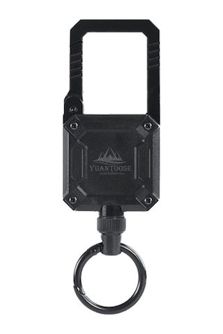 Geeksen Alüminyum Manyetik Anahtar Zinciri, Geniş Uzaklıkta Uzayabilir, Outdoor Seyahat İçin Çanta/belt Takımı, Siyah Çok Renkli