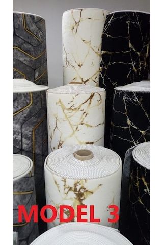 Yeni Modeller Kaymaz Jel Taban Halı Koridor Kesme Yolluk (421342891)