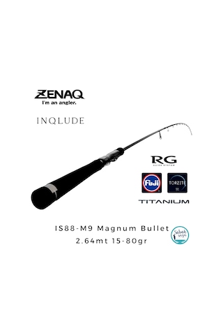 Zenaq Inqlude Is88-m9 Magnum Bullet Rg 2.64mt 15-80gr 2p Spin Kamış Standart