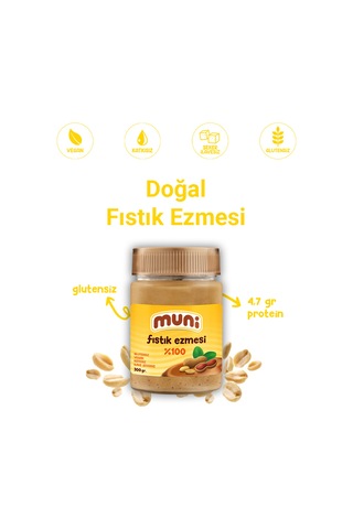 %100 Fıstık Ezmesi, 300 G