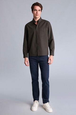 Defacto Relaxed Fit Polo Yaka Kareli Flanel Uzun Kollu Gömlek H5115ax26aukh79 Haki-kh79