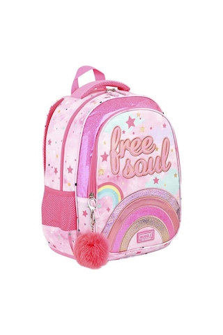 Okul Çantası Muggle Mu-9060 Glitter Rainbow Sırt Çantası Desenli