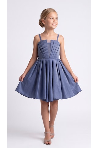 Mnk Baby & Kids Kız Çocuk Meis Kristal Abiye Elbise M00860 İndigo