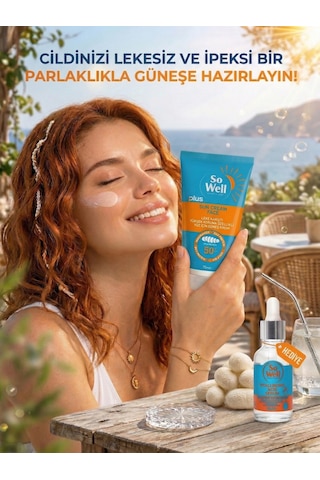 Sowell Leke Karşıtı Nemlendirici Yüz Güneş Kremi SPF50+ 75 ML + Hyaluronic Acid Serum 20 ML