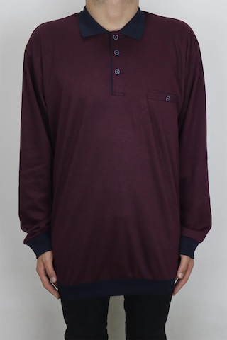 Santa Dmc Tekstil Erkek Bordo Klasik Kesim Rahat Kalıp Tek Cepli Polo Yaka Kışlık Battal Kazak Bordo