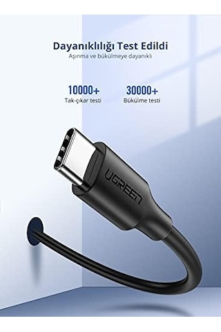 Usb-c 2.0 C M/m Abs Hızlı Şarj Kablosu 1m Beyaz