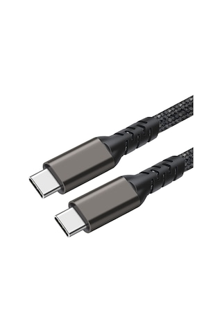 Siyah 2.jenerasyon Type-c To Type-c Usb3.2 Pd Data Kablosu 100w 20gbps 4k 60hz 0.5 Metre