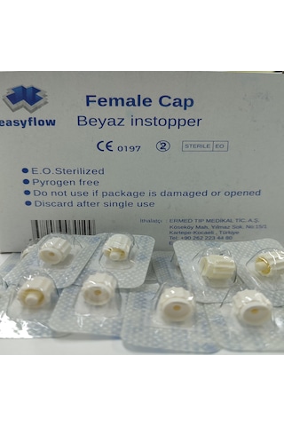 Heparin Kapağı Beyaz 100 Lü Easyflow