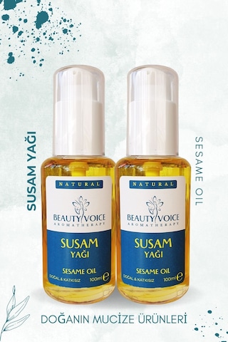 Beauty Voice Saf Susam Yağı Losyon Pompalı Şişe 2 x 200 ML