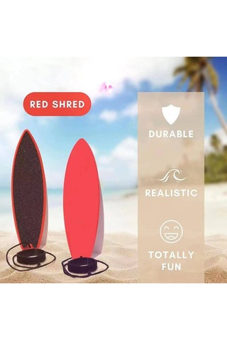 Samdoo Ahşap Mini Parmak Sörf Tahtası Oyuncağı - 4 Adet Set İle Evde Sörf Deneyimi