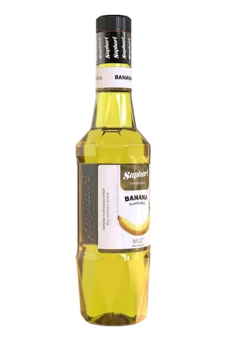 Saphori Muz Aromalı Kokteyl Şurubu Muz Şurubu 700 Ml