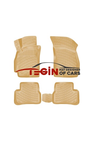 Hyundai Santa Fe 2006-2012 Otomatik Bej 3d Havuzlu Paspas
