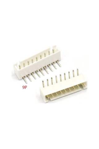 9 Pin Jst-xh 2.54 Tunik Konnektör Erkek Eğik 90