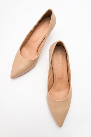 Luvishoes Luvi Shoes Pedra Ten Cilt Kadın Topuklu Ayakkabı Ten Cılt