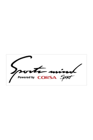 Oto Sticker Sports Mind Opel Corsa Sticker   Beyaz-Kırmızı-