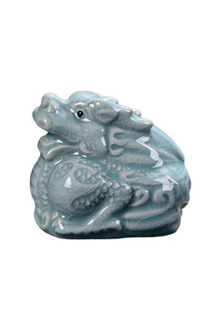 Lijinxu Magideal Seramik Çay Evcil Hayvan Sevimli Sanat El Ejderha