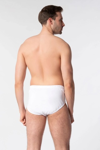 Tutku Erkek Beyaz Kom Slip Külot 6'lı Paket %100 Pamuk Ter0109 Beyaz