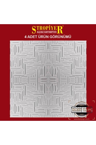 Stropiyer Tavan Kaplama Çizgi Modeli , 10 M2 = 40 Ad.