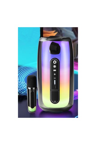 Hemengo Pluse 7 Mikrofonlu Rgb Kablosuz Hoparlör - Beyaz Hmngobzs