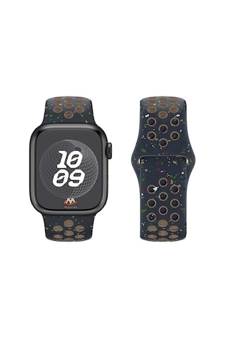 Apple Uyumlu Watch 38mm Kordon Yeni Seri 2023 Krd-02 Silikon Strap Kayış