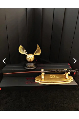 Harry Potter Golden Snitch Top Ve Standlı Asa Seti