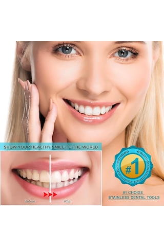 Dental Ağız Bakım Seti, 6 Adet Aparat, Kutulu Paslanmaz Çelik Diş Tartar Dil Temizleyici, Diş Arası Ve Diş Bakımı İçin Etkili Derinlemesine Temizlik Sunan Profesyonel Paslanmaz Çelik Ağız Bakım Kiti 92851836