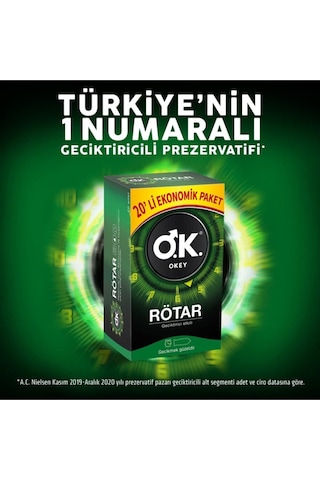 Okey Rötar Prezervatif 60'lı