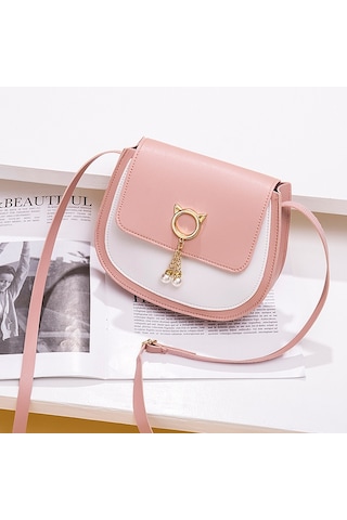 Jzcat Renk Bloklu Debriyaj Çanta - Pembe