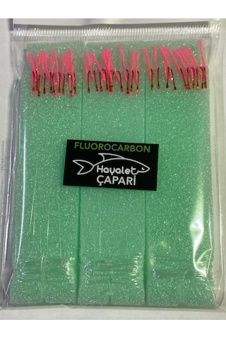 Florocarbon Arnavut Çaparisi 12 No 3lü Paket 0.12/0.24 Uv Pembe
