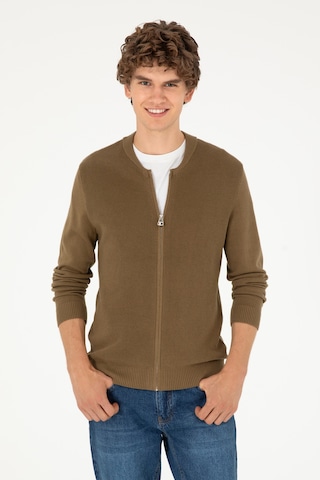 U.s. Polo Assn. Erkek Haki Hırka Triko 50293528-vr027 Haki