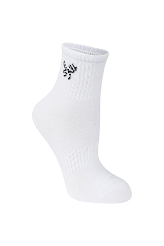 2as Kısa Bambu Spor Çorap Beyaz