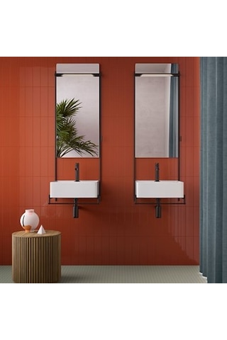 VitrA 7.5x30 Mode Fon Lava Kırmızı Parlak Duvar Karosu K948405sr001vte0