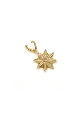 Ferizz Ajda Charm Çelik Altın Kaplama Kadın Yıldız Model-chr-116 Gold