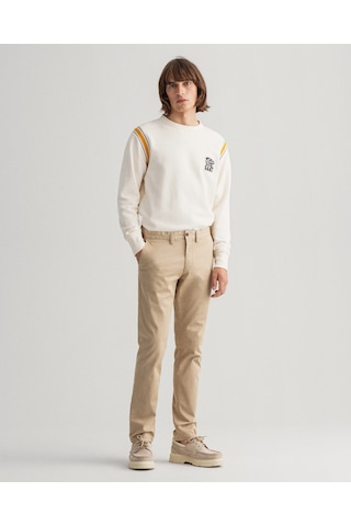 Gant Hallden Erkek Bej Slim Fit Pantolon DÜZ 1500038.248 Bej