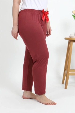 Mtm My The Mall Kadın Pamuklu Büyük Beden Alt Pijama Yavruağzı Yavruağzı