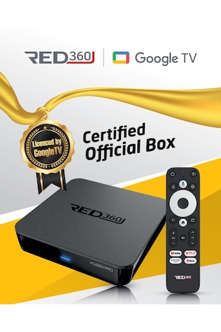 Redline Lisanslı Red 360 X100 Pro Google Tv Box