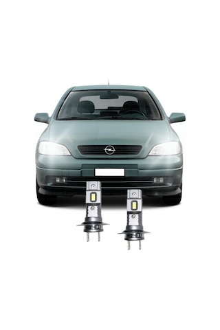 Opel Astra G Led Xenon Kısa Far Ampulü Mini Led 2'li Set H7