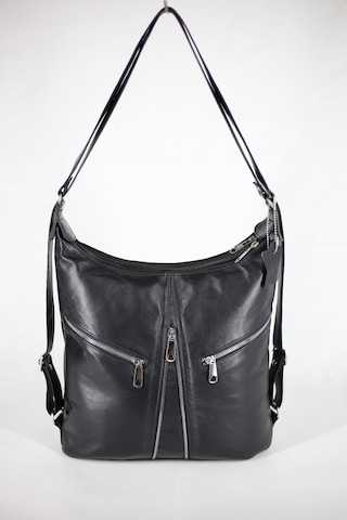 DERİNSS Hakiki Deri Kadın Siyah Sırt ve Omuz Çantası _ DKB501