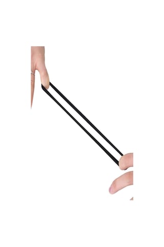 Kadın 20'lu Siyah Ultra Esnek Bilek Lastik Toka Siyah